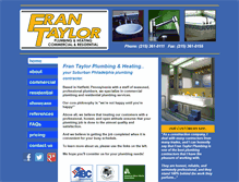 Tablet Screenshot of frantaylorplumbing.com